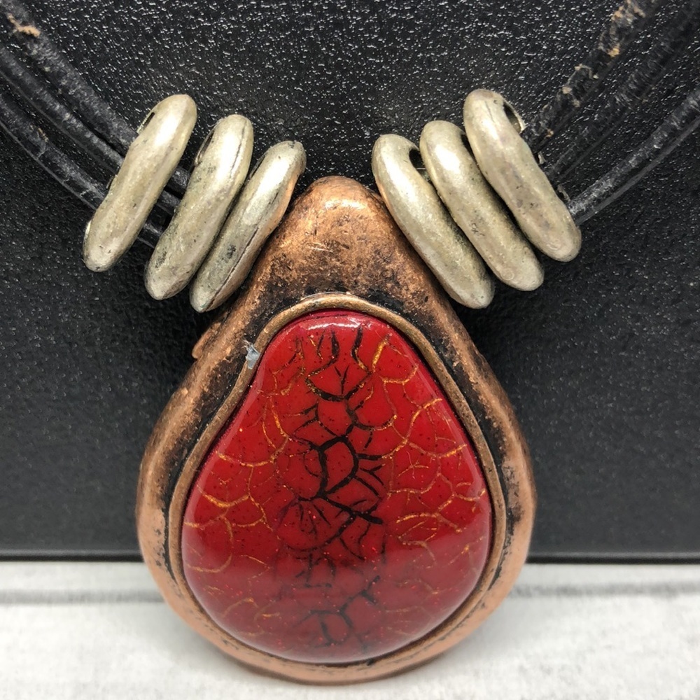 Cara Ny Rustic Artisan Style Statement Necklace - image 7